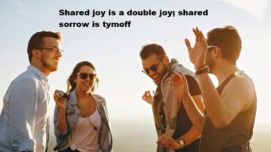 shared joy is a double joy; shared sorrow is tymoff